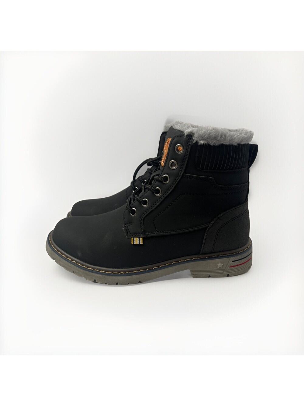 Quatchi Unisex Black Faux-Fur Lined Winter Boots Size 40 Men's 7 Women's 8.5
